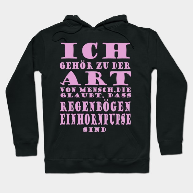 Regenbogen Einhorn lustiger Mädchen Spruch Hoodie by FindYourFavouriteDesign